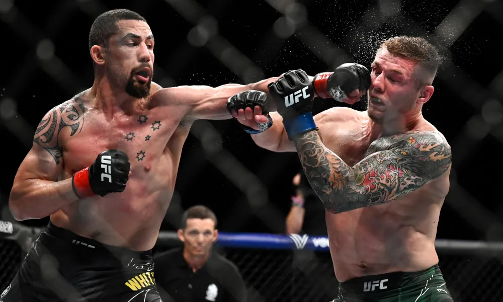 Robert Whittaker em ação pelo UFC