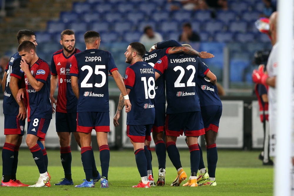 Jogadores do Cagliari