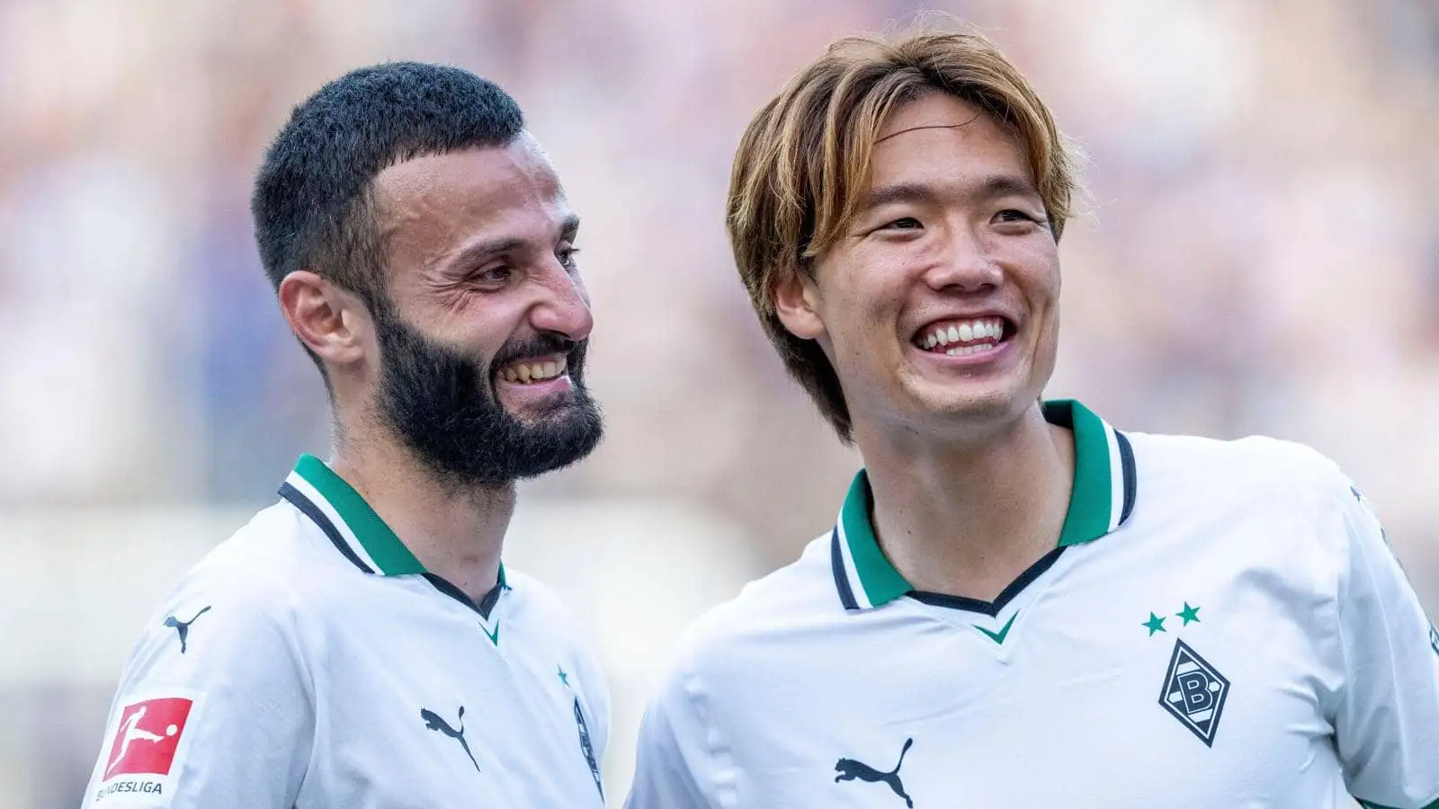 Jogadores do Borussia Monchengladbach em campo