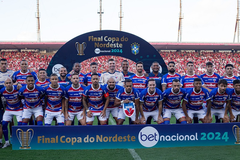 Jogadores do Fortaleza na Final da Copa do Nordeste - Fotos: Ithalo Silva/CBF - Reprodução: Flickr CBF