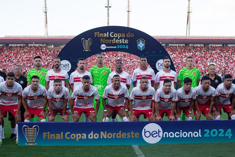 Jogadores do CRB na final da Copa do Nordeste - Fotos: Ithalo Silva/CBF - Reprodução: Flickr CBF