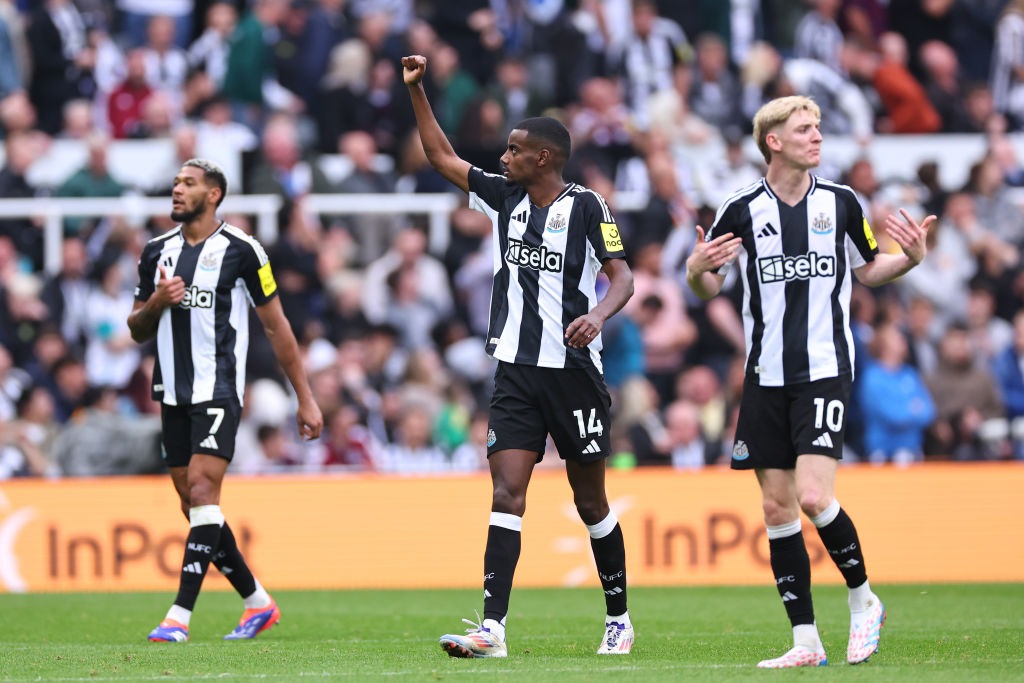 Jogadores do Newcastle em ação