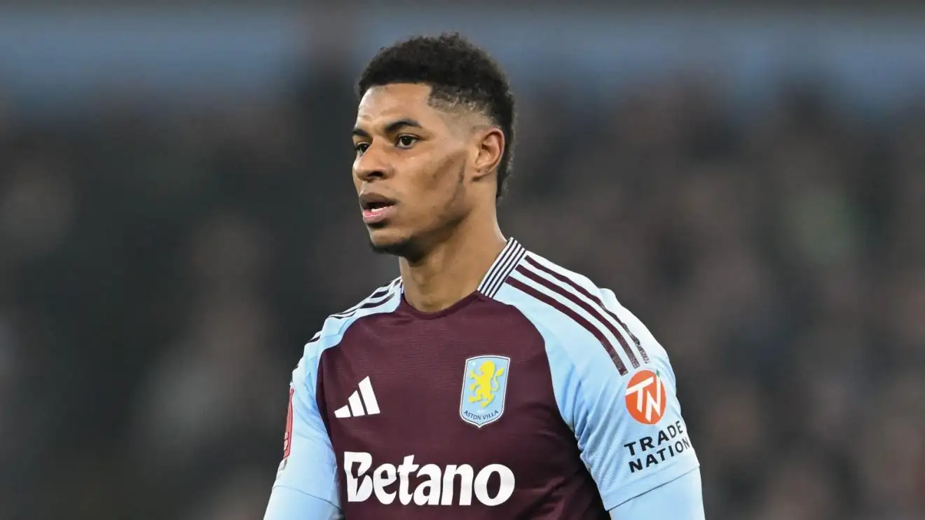 Rashford em ação pelo Aston Villa