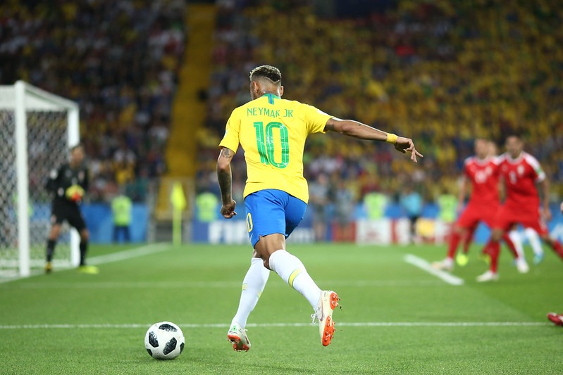 Brasil x Sérvia pelo último jogo da fase de grupos da Copa do Mundo 2018. Neymar. Lucas Figueiredo/CBF - Reprodução: Flickr CBF